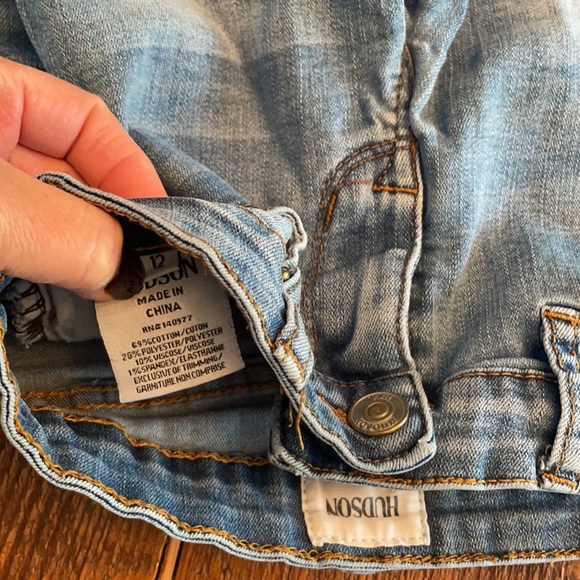 Girls Hudson Jean Shorts, size 12 - Picture 3 of 3